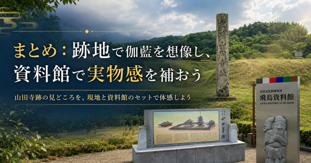 山田寺跡の見どころを振り返るまとめカット