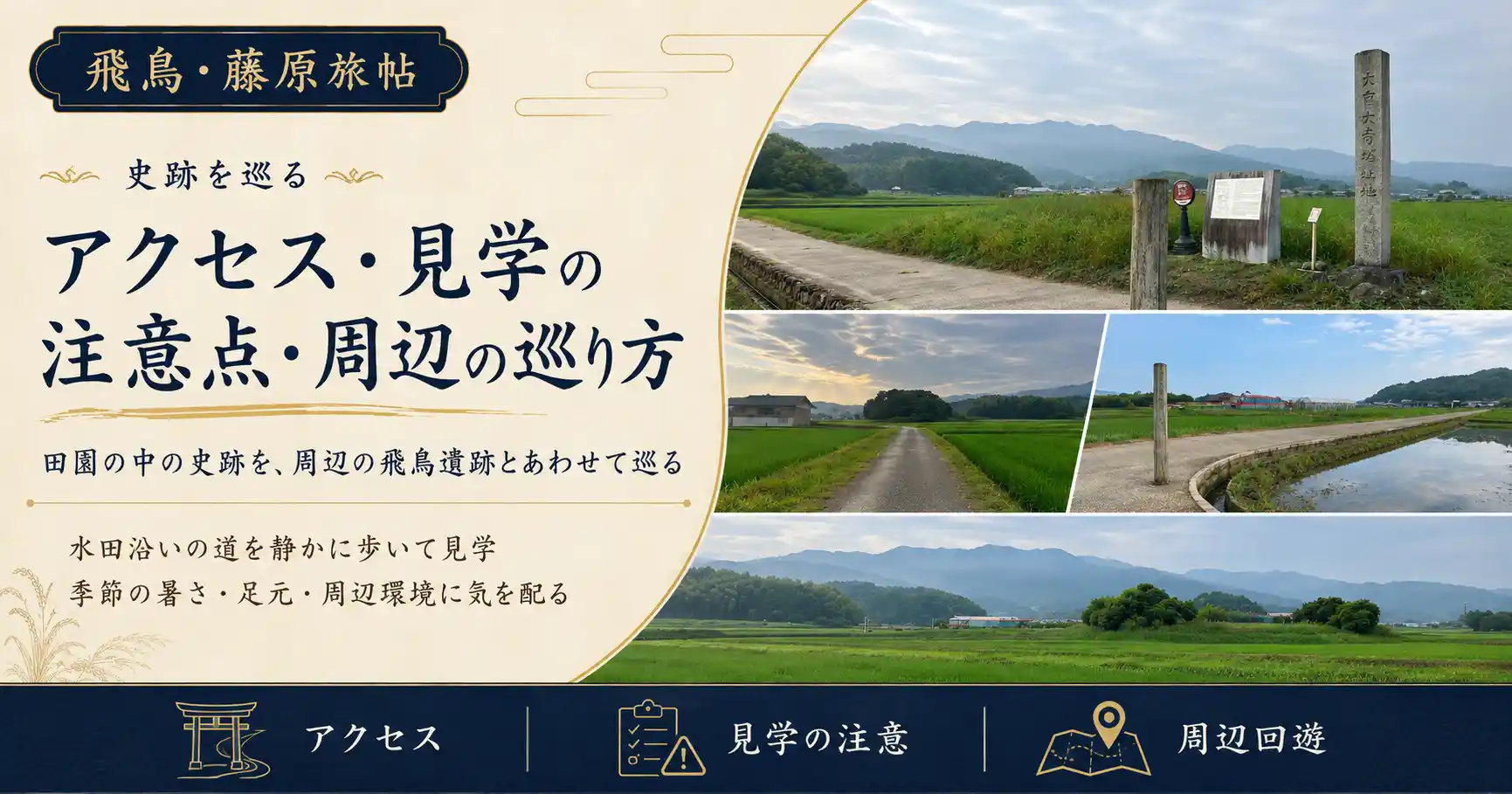 大官大寺跡へのアクセスと見学時の注意点と周辺の巡り方