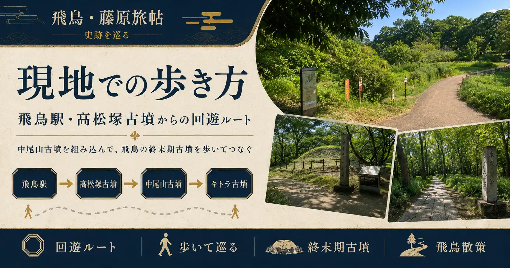 飛鳥駅と高松塚古墳からの歩き方