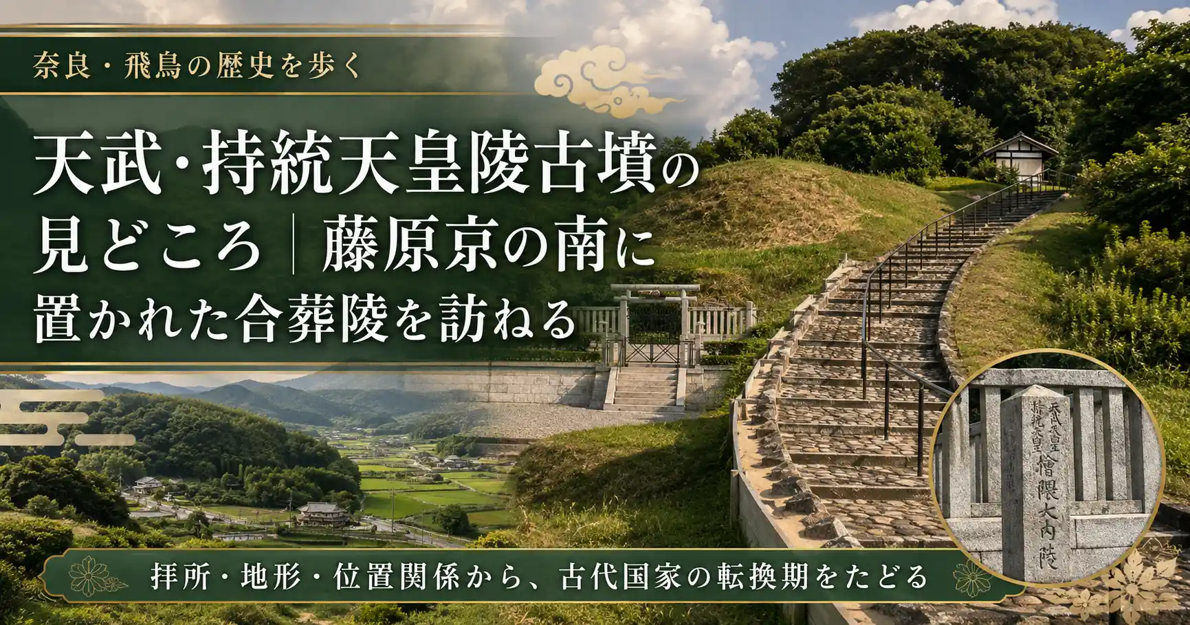 天武・持統天皇陵古墳の見どころ