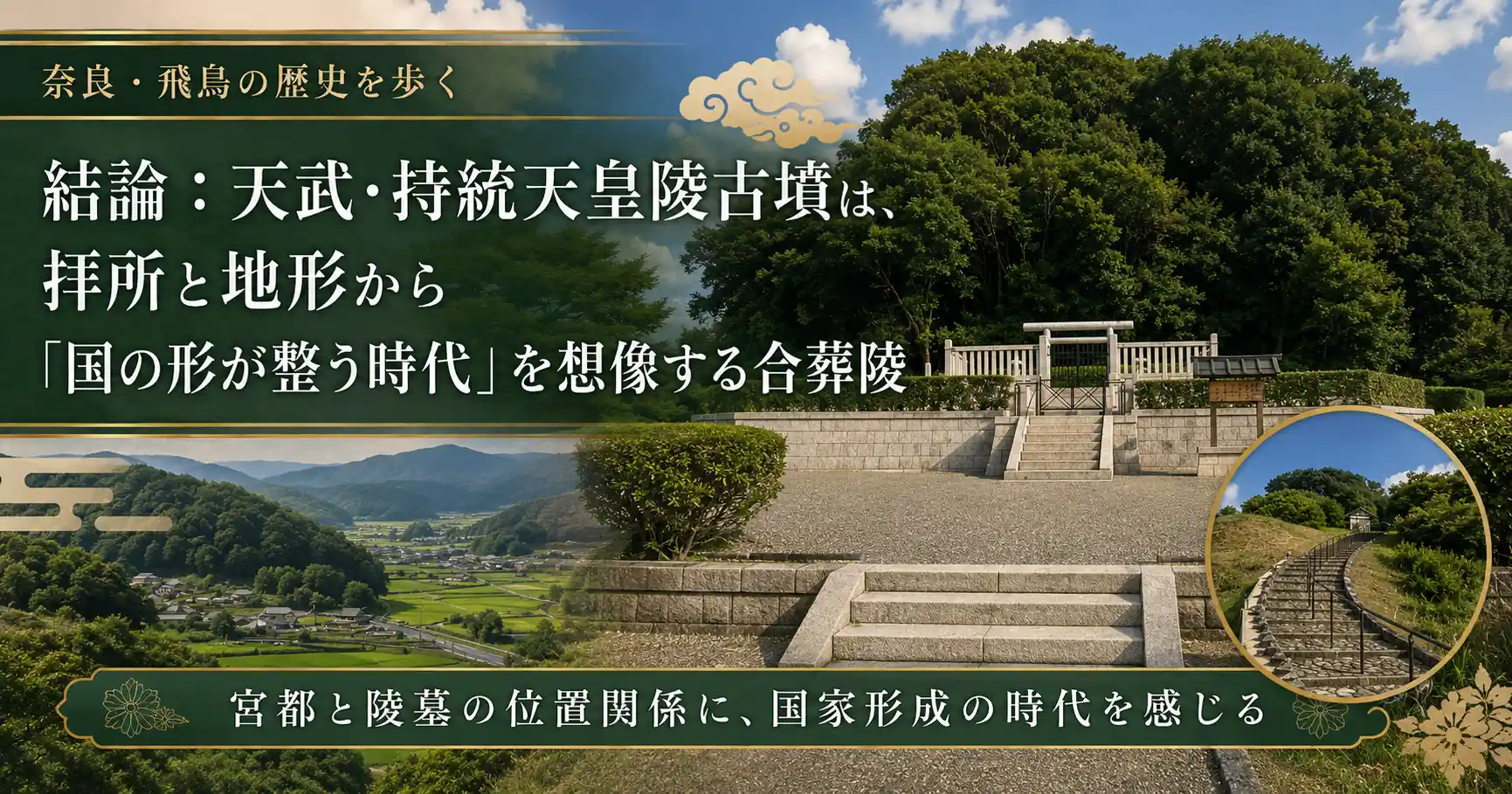 結論:天武・持統天皇陵古墳の見どころ