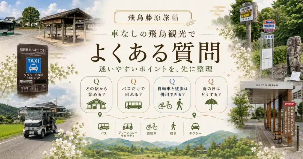 観光タクシーとグリーンスローモビリティで観光をゆっくり楽しむタイトル画像